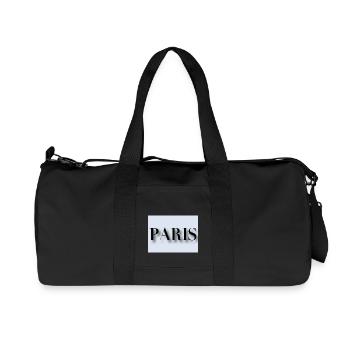 Paris - Recycelte Canvas-Sporttasche von Stanley/Stella - Schwarz - Vorne
