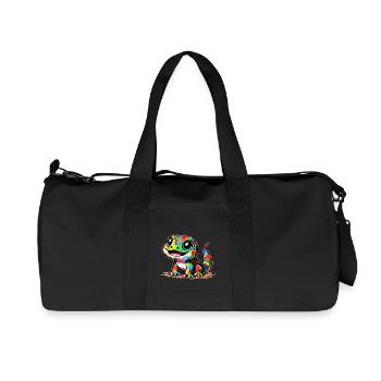 Gecko - Recycelte Canvas-Sporttasche von Stanley/Stella - Schwarz - Vorne