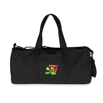 Würmchen and Franzie From children's book - Recycled Canvas Sports Bag by Stanley/Stella - black - Front