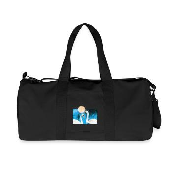 Swan - Recycled Canvas Sports Bag by Stanley/Stella - black - Front