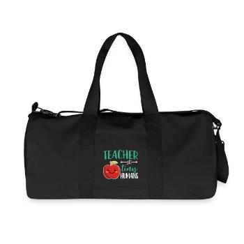 Teacher of Tiny Humans Pre-K & Kindergarten Gift - Recycled Canvas Sports Bag by Stanley/Stella - black - Front