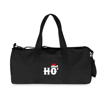HoHoHo Noël - Sac de sport en toile recyclée Stanley/Stella - noir - Devant