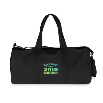 Birthday December 2018 - Gift December 2018 - Recycled Canvas Sports Bag by Stanley/Stella - black - Front