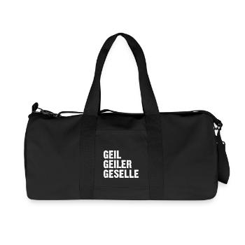 Geselle - Recycelte Canvas-Sporttasche von Stanley/Stella - Schwarz - Vorne