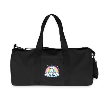 Bella Name Vorname Einhornkatze - Recycelte Canvas-Sporttasche von Stanley/Stella - Schwarz - Vorne
