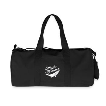 baleine - protection de la nature - magie - Sac de sport en toile recyclée Stanley/Stella - noir - Devant
