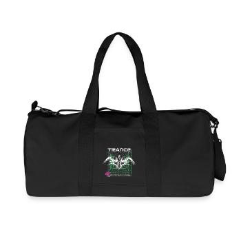 Trance - Techno Rave Festival Design - Recycled Canvas Sports Bag by Stanley/Stella - black - Front