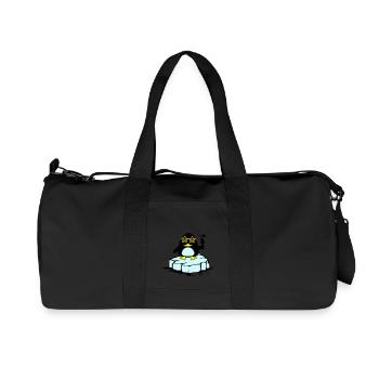 Beach Penguin Floe - Recycled Canvas Sports Bag by Stanley/Stella - black - Front