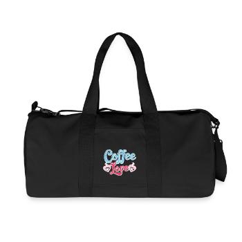 Kaffee-Liebe - Recycelte Canvas-Sporttasche von Stanley/Stella - Schwarz - Vorne