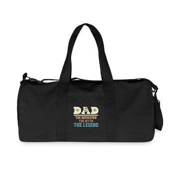 Dad The Beekeeper The Myth The Legend Beekeeping A - Recycled Canvas Sports Bag by Stanley/Stella - black - Front