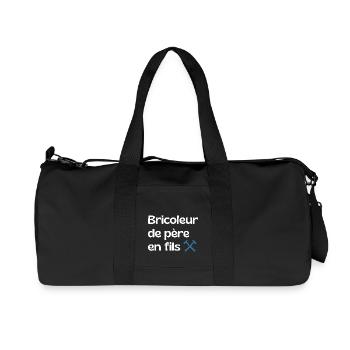 Handwerker vom Vater bis zum Sohn - Papa Geschenk - Recycelte Canvas-Sporttasche von Stanley/Stella - Schwarz - Vorne