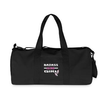 Judo Martial Arts-JUDO Judoka Judo Girl - Recycled Canvas Sports Bag by Stanley/Stella - black - Front