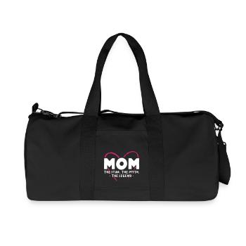 Maman la star Le mythe la légende - Sac de sport en toile recyclée Stanley/Stella - noir - Devant
