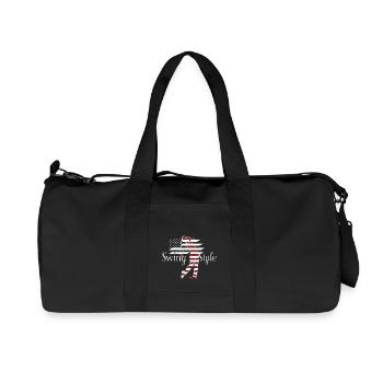 Swing Style Golf Golfing USA - Sac de sport en toile recyclée Stanley/Stella - noir - Devant