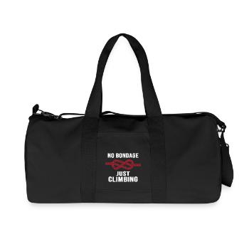 alpiniste grimpeur Bergfex - Sac de sport en toile recyclée Stanley/Stella - noir - Devant
