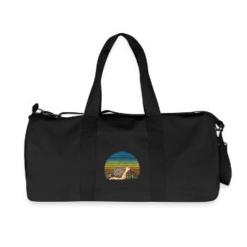 Snail - Recycled Canvas Sports Bag by Stanley/Stella - black - Front