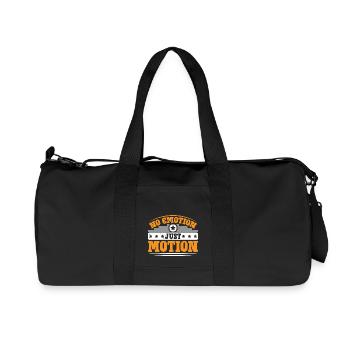 No Emotion Just Motion 7 - Recycelte Canvas-Sporttasche von Stanley/Stella - Schwarz - Vorne