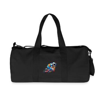 Snowboard Sport Game Champion Competition Abstract - Recycled Canvas Sports Bag by Stanley/Stella - black - Front