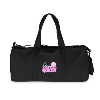The queen of knitting - Recycled Canvas Sports Bag by Stanley/Stella - black - Front