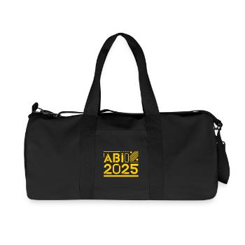 Abi 2025 - Recycelte Canvas-Sporttasche von Stanley/Stella - Schwarz - Vorne