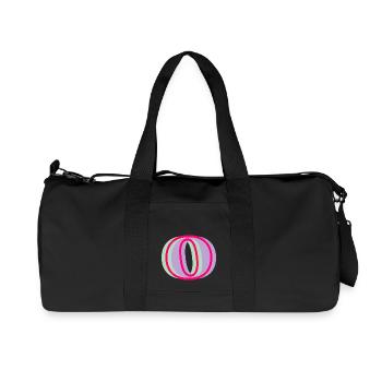 Multicolored letter o - Recycled Canvas Sports Bag by Stanley/Stella - black - Front