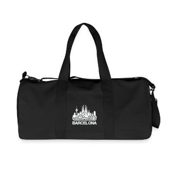 barcelona skyline - Recycelte Canvas-Sporttasche von Stanley/Stella - Schwarz - Vorne
