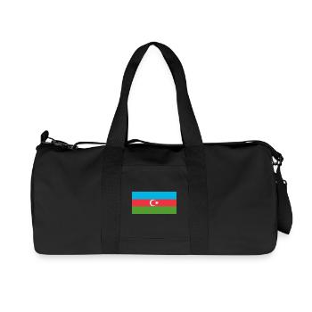 Azerbaïdjan - Sac de sport en toile recyclée Stanley/Stella - noir - Devant