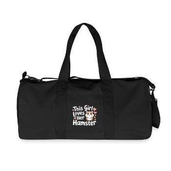 Hamster - Sac de sport en toile recyclée Stanley/Stella - noir - Devant