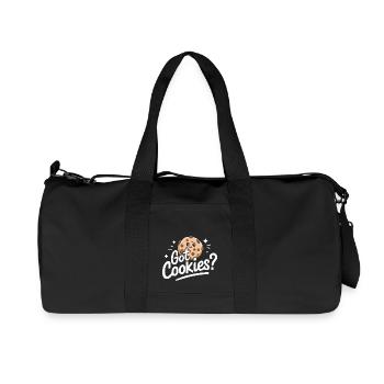 Cookies Biscuits Biscuits Biscuits Chocolat - Sac de sport en toile recyclée Stanley/Stella - noir - Devant