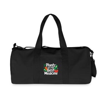 Vegetarisch Vegan Veggie Vegetarier - Recycelte Canvas-Sporttasche von Stanley/Stella - Schwarz - Vorne