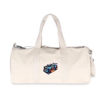 Voiture de sport tuning voiture - Sac de sport en toile recyclée Stanley/Stella - blanc naturel - Devant