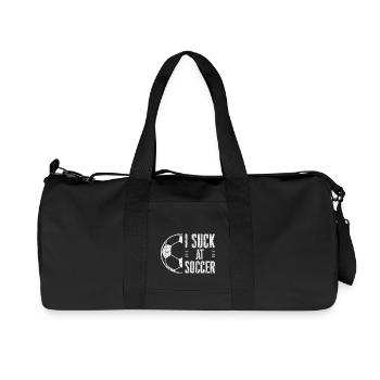 I Suck At Soccer 3 - Recycelte Canvas-Sporttasche von Stanley/Stella - Schwarz - Vorne