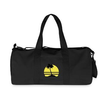 Palm Island - Recycled Canvas Sports Bag by Stanley/Stella - black - Front