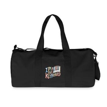 I Play The Keyboard 11 - Recycelte Canvas-Sporttasche von Stanley/Stella - Schwarz - Vorne