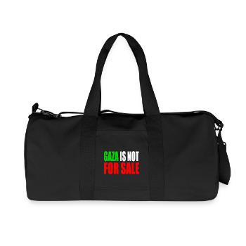 gaza is not for sale - Sac de sport en toile recyclée Stanley/Stella - noir - Devant
