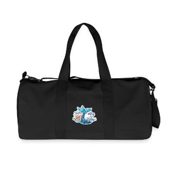 Mermaid Vibes Ocean Aesthetic Beach Lover Fantasy - Recycled Canvas Sports Bag by Stanley/Stella - black - Front
