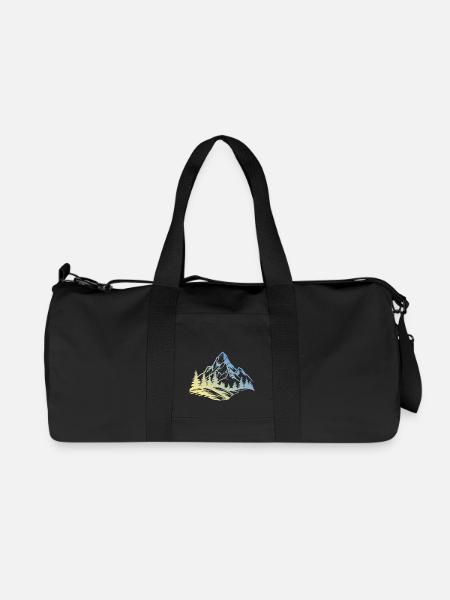 Berge Natur - Recycelte Canvas-Sporttasche von Stanley/Stella - Schwarz