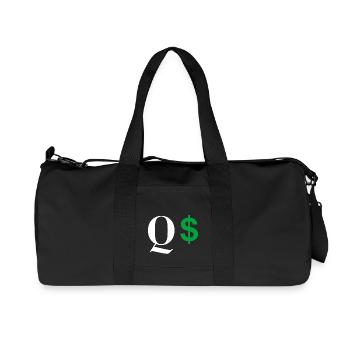 Buchstabe q dollar - Recycelte Canvas-Sporttasche von Stanley/Stella - Schwarz - Vorne