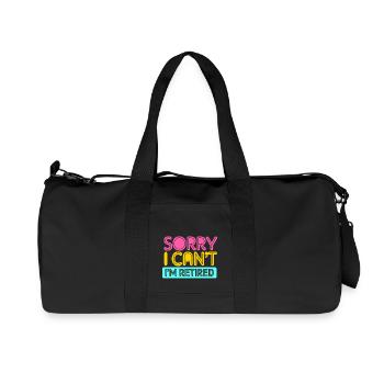 Retirement 2025 Pensioner Pension Pensioner - Recycled Canvas Sports Bag by Stanley/Stella - black - Front