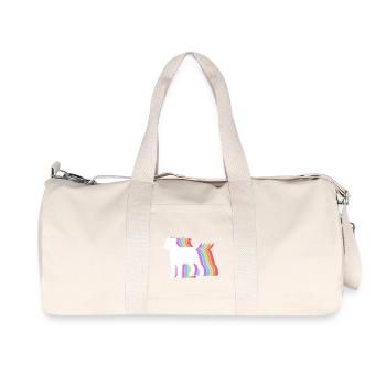 Airedale Terrier - Sac de sport en toile recyclée Stanley/Stella - blanc naturel - Devant
