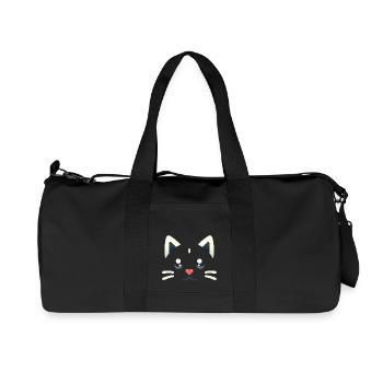 Kawaii Kittens, Pets - Recycled Canvas Sports Bag by Stanley/Stella - black - Front