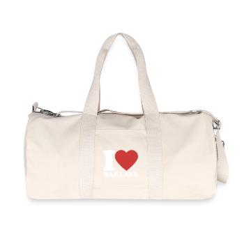 J’aime le baklava - Dessert - Dire - Sac de sport en toile recyclée Stanley/Stella - blanc naturel - Devant
