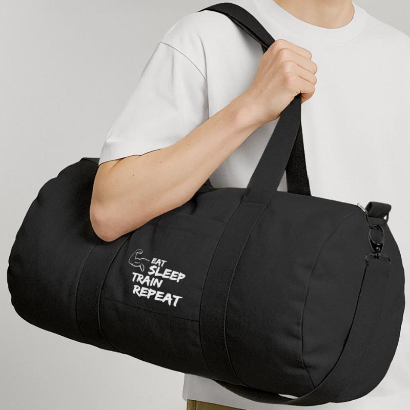 Manger Dormir Train Répéter Sac de sport en toile recyclée Stanley/Stella
