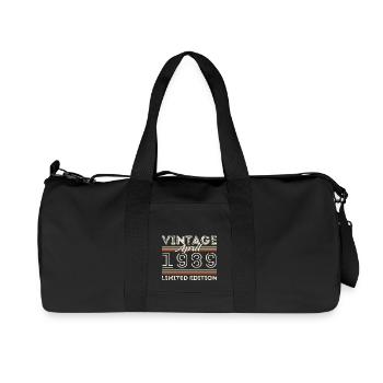 April 1989, Born in april 1989 - 36th birthday - Recycled Canvas Sports Bag by Stanley/Stella - black - Front