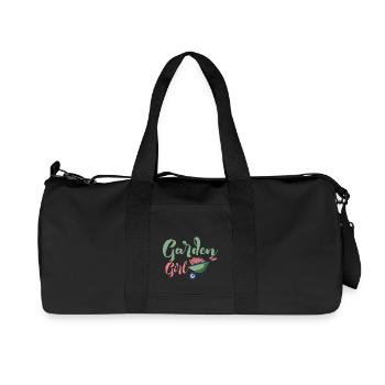 Garden Girl Botanical Gardening - Recycelte Canvas-Sporttasche von Stanley/Stella - Schwarz - Vorne