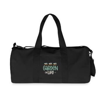 Garden Life Botanical Gardening - Recycelte Canvas-Sporttasche von Stanley/Stella - Schwarz - Vorne