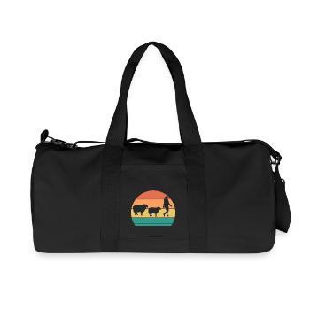 Schäfer Schaf - Recycelte Canvas-Sporttasche von Stanley/Stella - Schwarz - Vorne