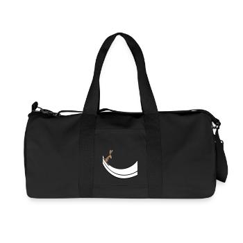 Bunny Ski Bunny Ski Jumping Ramp Skiing Snow - Recycled Canvas Sports Bag by Stanley/Stella - black - Front