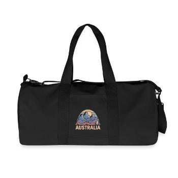 Australia Australia Abstract Mountains Gift - Recycled Canvas Sports Bag by Stanley/Stella - black - Front