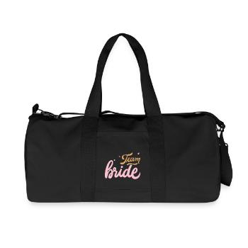 Bachelorette Party Bridal Shower Team Bride To Be - Recycled Canvas Sports Bag by Stanley/Stella - black - Front